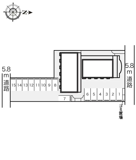 ★手数料０円★大阪市東住吉区住道矢田　月極駐車場（LP）